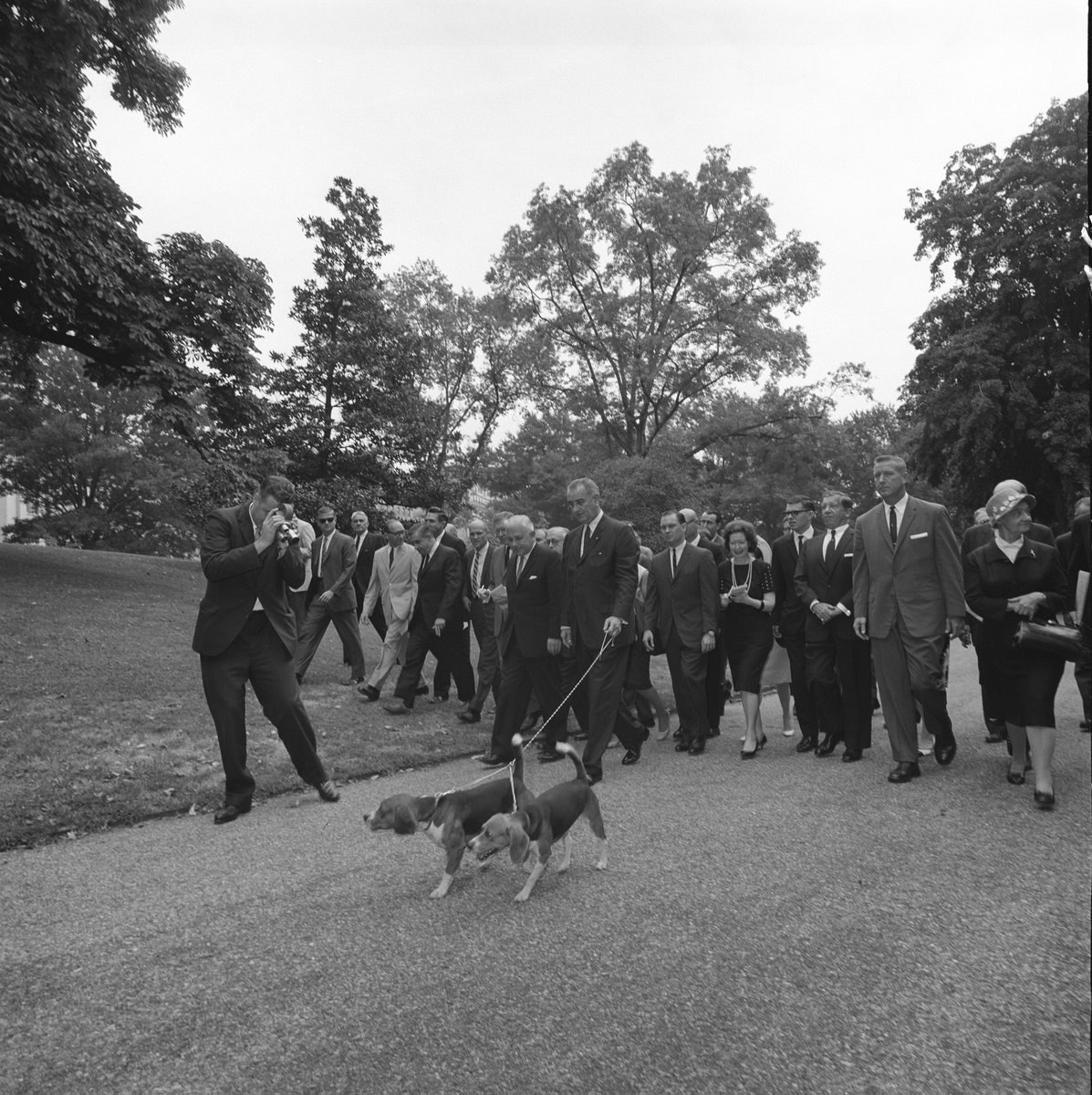 For #PresidentJohnson, every day was #NationalTakeYourDogToWorkDay! 🐶