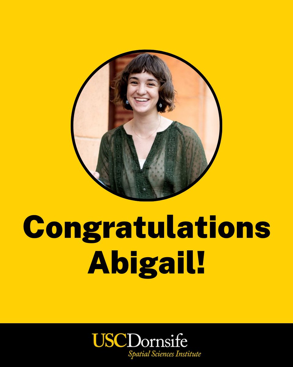 USC Spatial Sciences (@usc_ssi) on Twitter photo Congrats to Abigail Cohen for successfully defending her #thesis!
Abigail's careful analysis of the underground fire at the Chiquita Canyon Landfill fulfills the final requirements for her MS in GIST. π 
Learn more: bit.ly/43v1bgL
<a href="/USCDornsife/">USC Dornsife College of Letters, Arts & Sciences</a> <a href="/USC/">USC</a> Congrats to Abigail Cohen for successfully defending her #thesis!
Abigail's careful analysis of the underground fire at the Chiquita Canyon Landfill fulfills the final requirements for her MS in GIST. π 
Learn more: bit.ly/43v1bgL
<a href="/USCDornsife/">USC Dornsife College of Letters, Arts & Sciences</a> <a href="/USC/">USC</a>