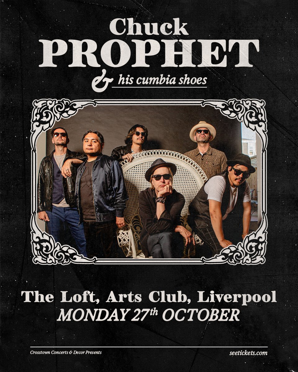 artsclublpool's tweet image. JUST ANNOUNCED
Chuck Prophet & His Cumbia Shoes will be coming to Arts Club on the 27th October
Tickets are on sale Friday at 10am