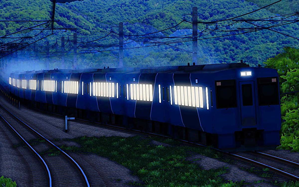 Gomirin_RS's tweet image. GV-E220系によって置き換えられたキハ110系気動車を新たな夜行特急列車に改造しません #RailSim