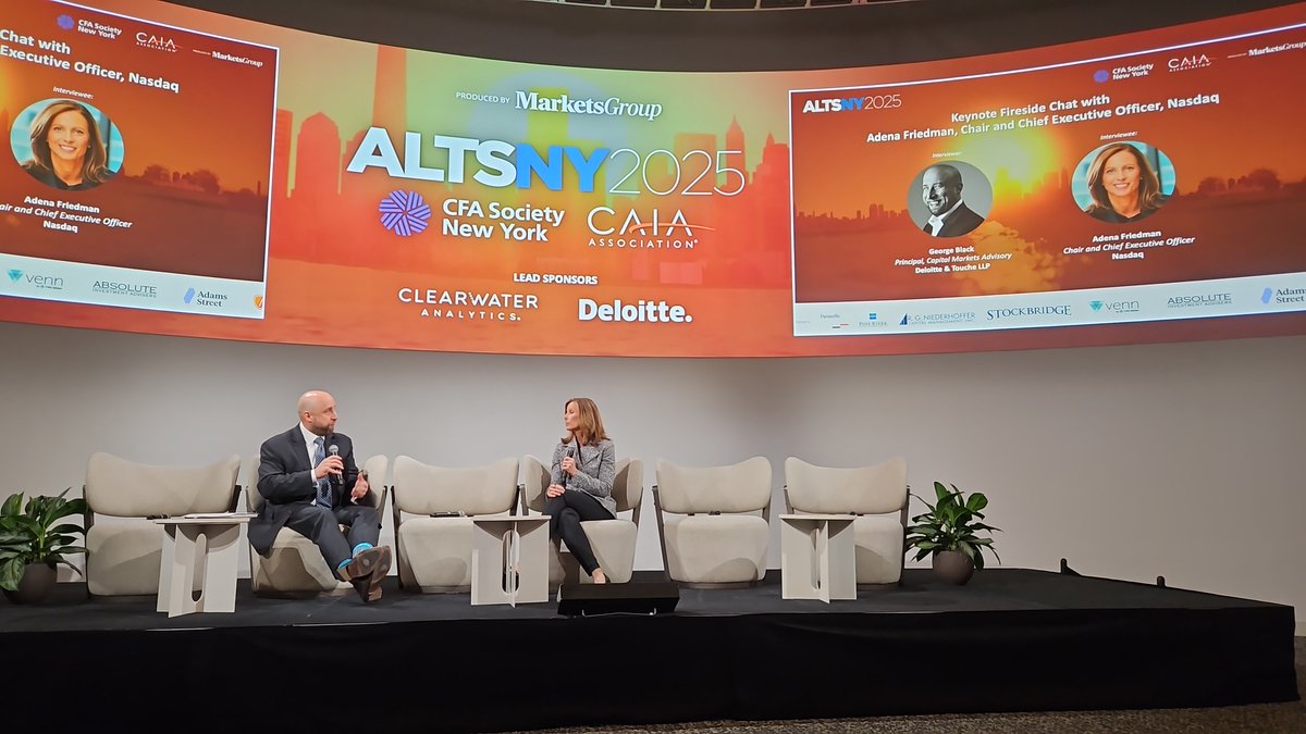 CAIA Association (@caiaassociation) on Twitter photo The energy, the excitement... it all came down to this. Spotted at #ALTSNY – CAIA leaders and industry experts lighting up the stage with bold insights, real-world strategies, and stories of success. There's more to come, make sure to say hi!
<a href="/BowmanJohnL/">John L. Bowman</a> <a href="/filbeck_a/">Aaron Filbeck, CAIA, CFA, CFP®, CIPM, FDP</a> <a href="/MarketsGrp/">Markets Group</a> The energy, the excitement... it all came down to this. Spotted at #ALTSNY – CAIA leaders and industry experts lighting up the stage with bold insights, real-world strategies, and stories of success. There's more to come, make sure to say hi!
<a href="/BowmanJohnL/">John L. Bowman</a> <a href="/filbeck_a/">Aaron Filbeck, CAIA, CFA, CFP®, CIPM, FDP</a> <a href="/MarketsGrp/">Markets Group</a>