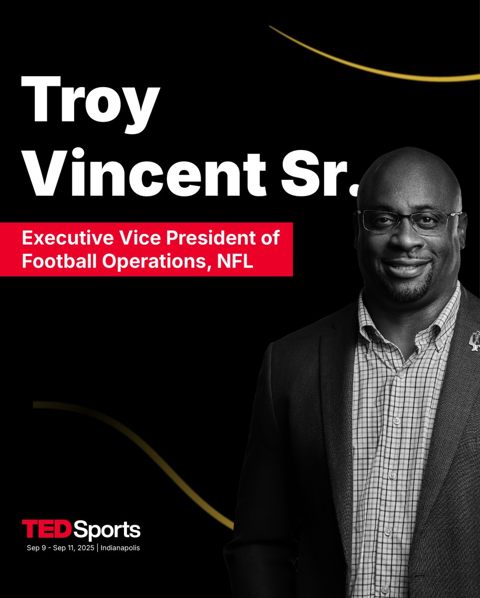 We are beyond excited to have Troy Vincent Sr., NFL EVP of Football Operations and 5x Pro Bowler, speaking at TEDSports Indianapolis!

This exciting news comes after the recent announcement that NFL players can compete in LA28 Flag Football! 🏈 Learn how he's helping make