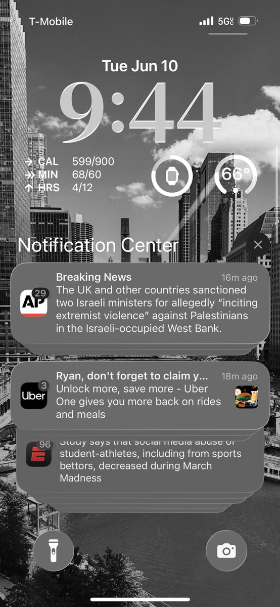 rjpletsch's tweet photo. Those who have iOS 26 beta know the liquid glass is a pain to read anything from notifications. Turns out you can change this. Go to settings -> Accessibility -> display &amp; text size -> toggle on Reduce Transparency. That’ll take it from the first image to the second. #iOS26 https://t.co/7bbIQoStjc