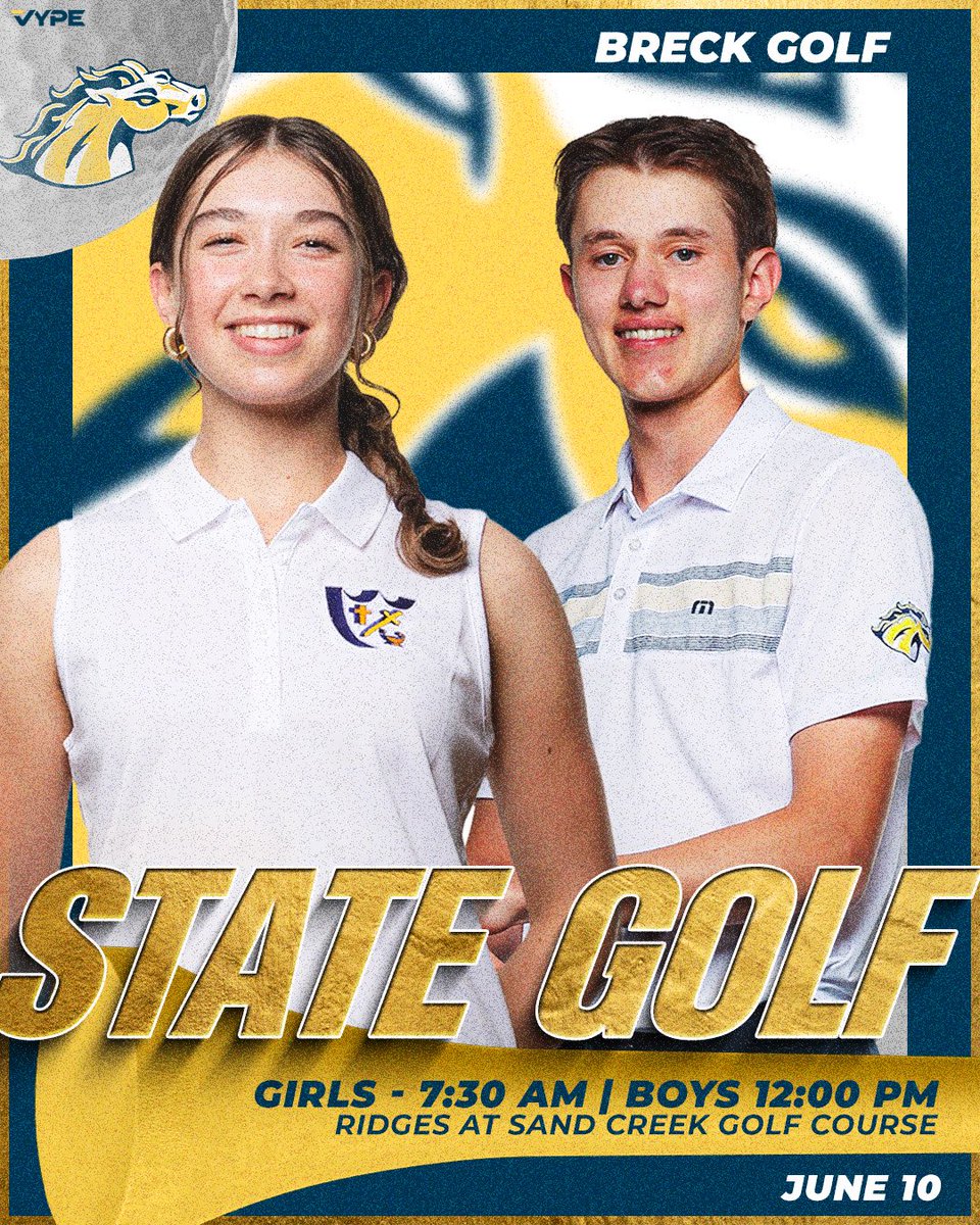Good luck to #BreckGGOLF and #BreckBGOLF competing at State today!