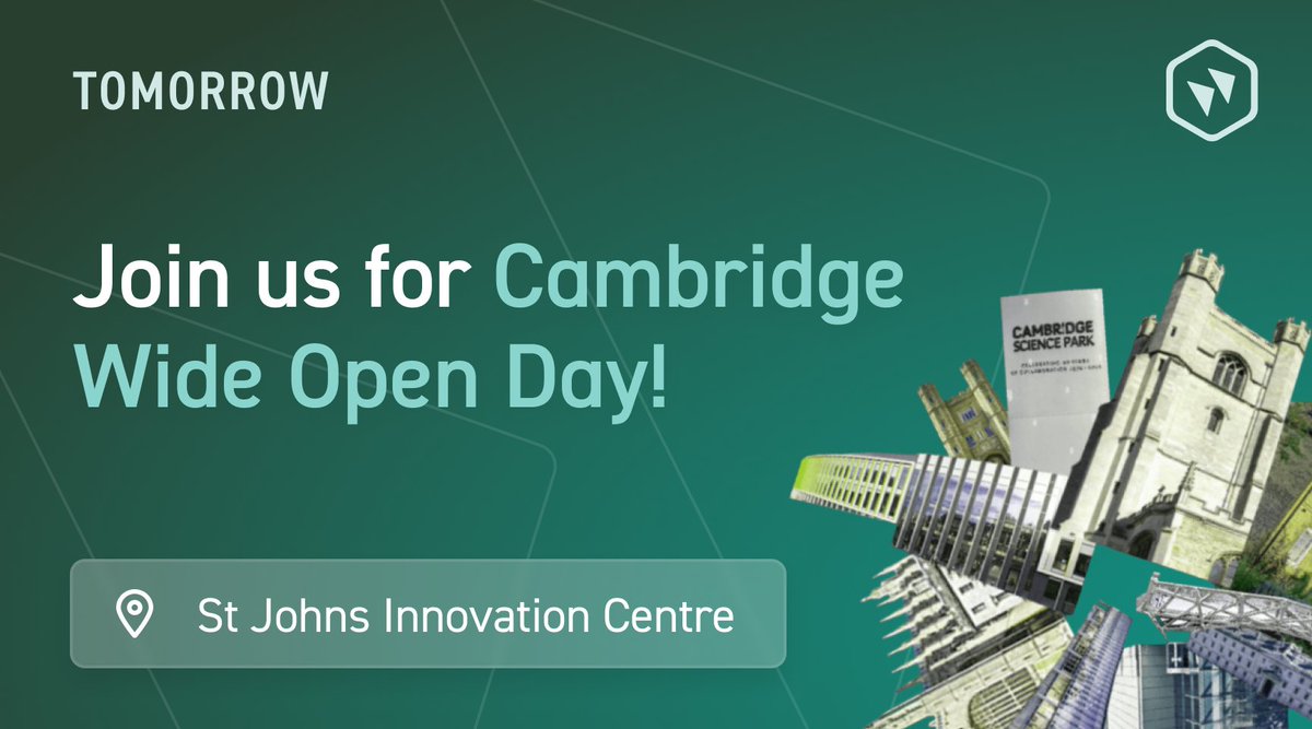 Cambridge Wide Open Day — tomorrow at St John’s Innovation Centre! 🌱

Find the full programme and register for a free pass here: 🔗 cambridgewideopenday.com

We look forward to welcoming you!

#CambridgeKinetics #Kinabase #CWOD #CambridgeTech