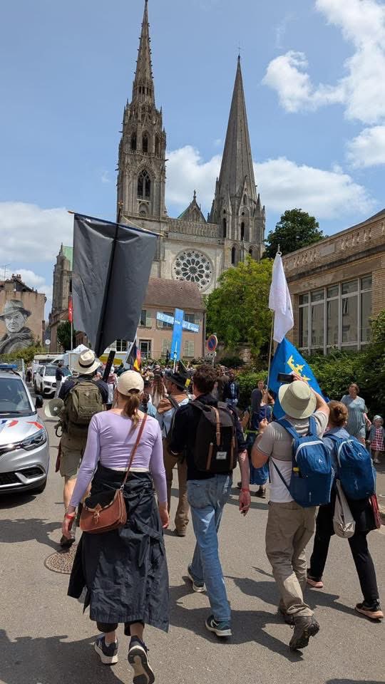 The Institute’s pilgrims from Belgium who attended the Chartres pilgrimage this past weekend. 🙏🏻🇧🇪