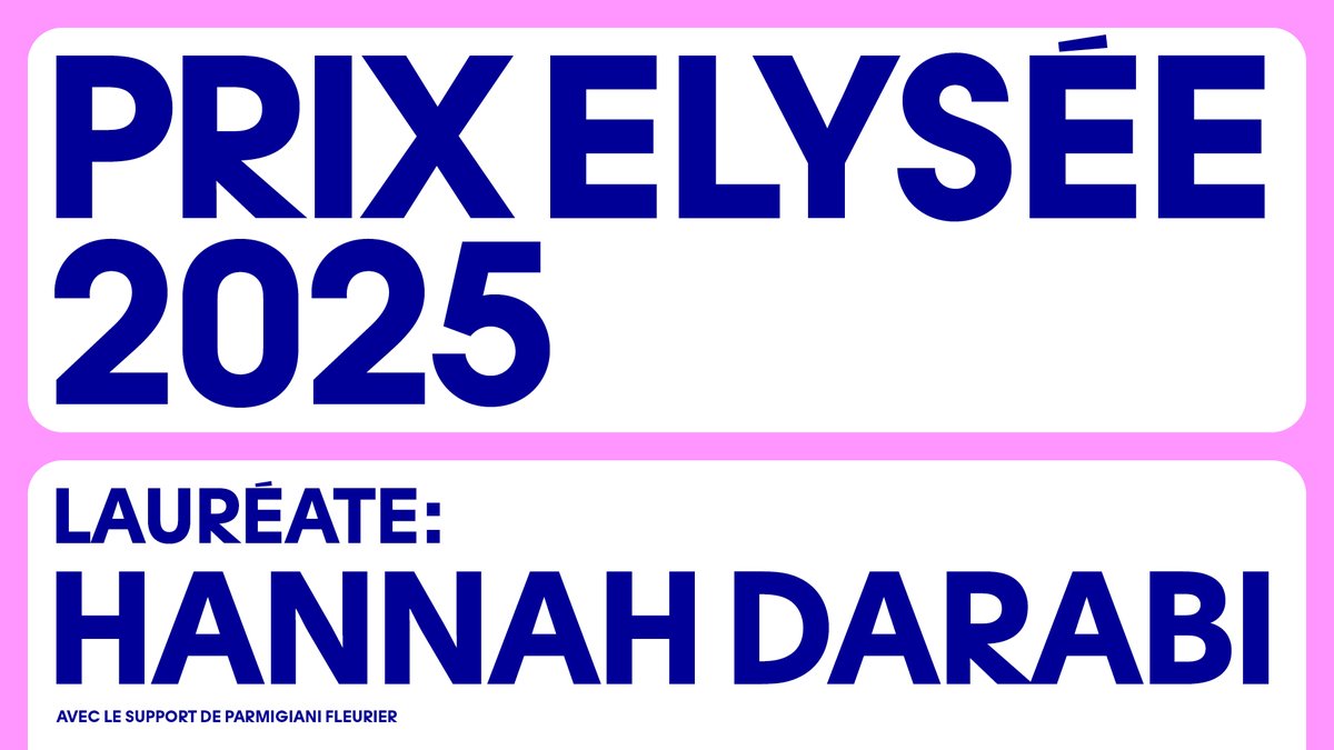Photo Elysée et Parmigiani Fleurier sont heureux d’annoncer l’identité de la lauréate du Prix Elysée 2025 : la photographe iranienne Hannah Darabi pour sa série "Why Don't You Dance ?" [Pourquoi ne danses-tu pas?]. 
prixelysee.ch

#photoelysee #prixelysee #hannadarabi