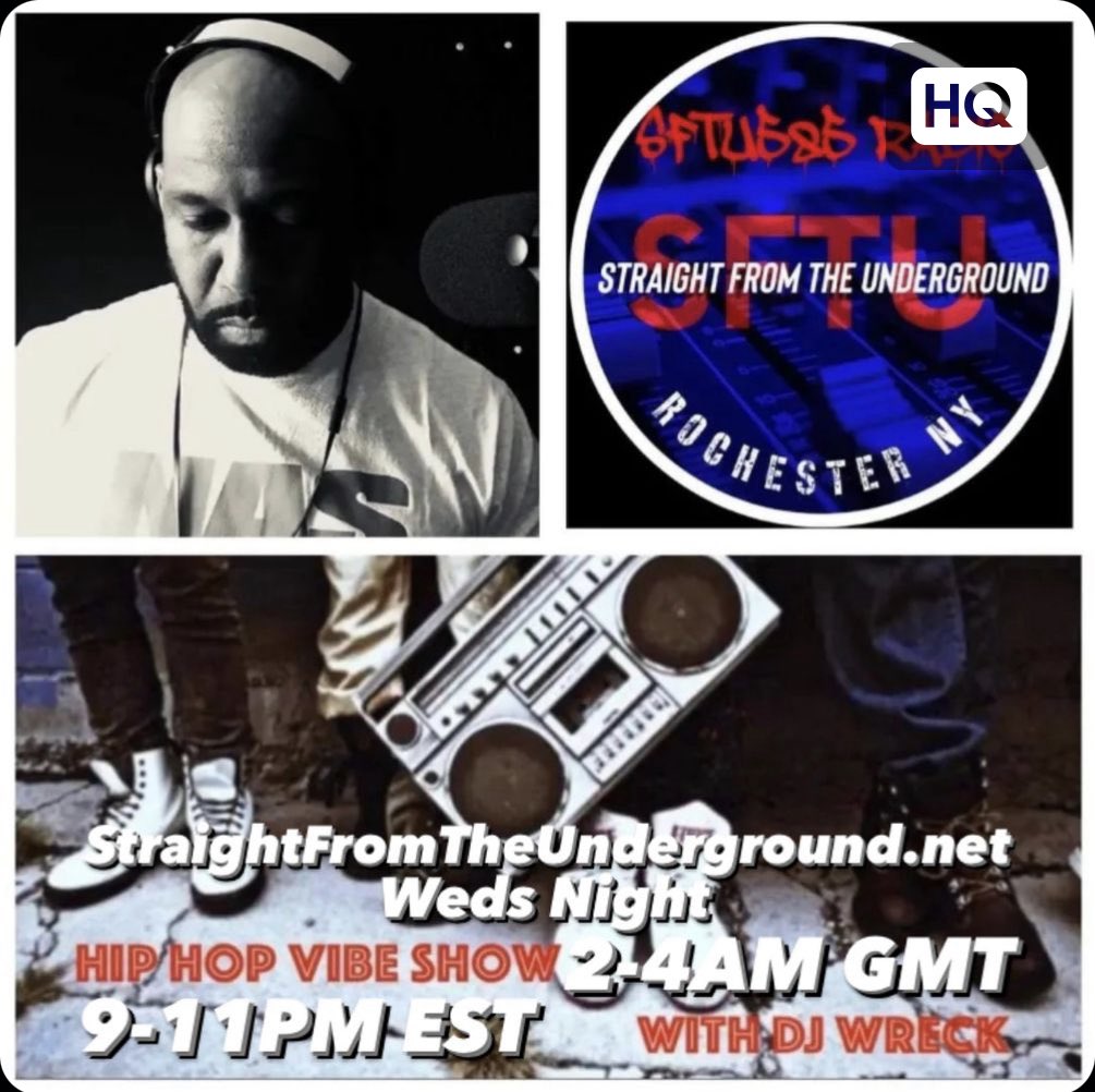 Weds night all about the Hip Hop Vibe Show #hiphop #boombap #undergroundhiphop StraightFromTheUnderground.net
2AM GMT | 9PM EST