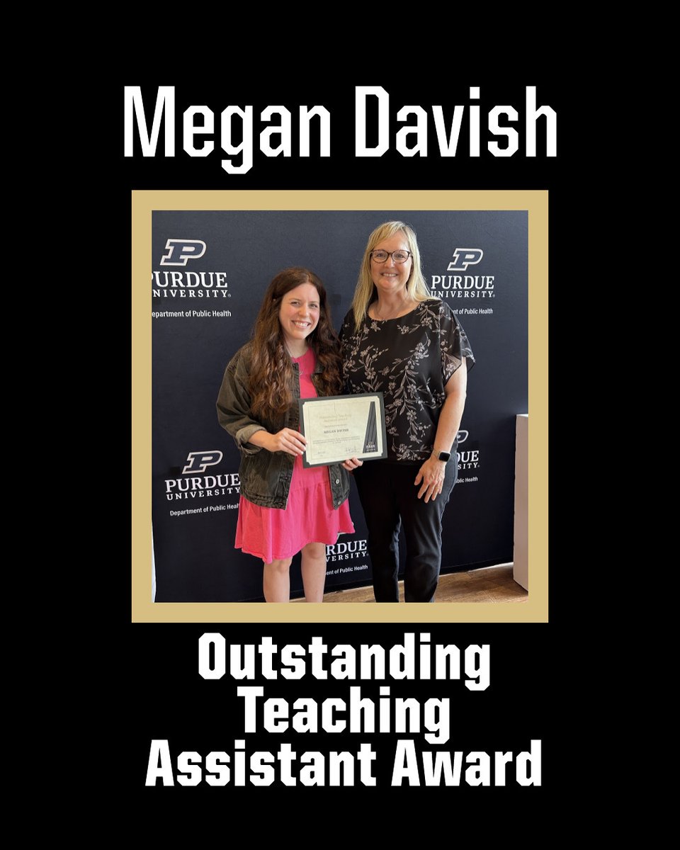 We're thrilled to announce that Megan Davish is the recipient of the Outstanding Teaching Assistant Award!🏆