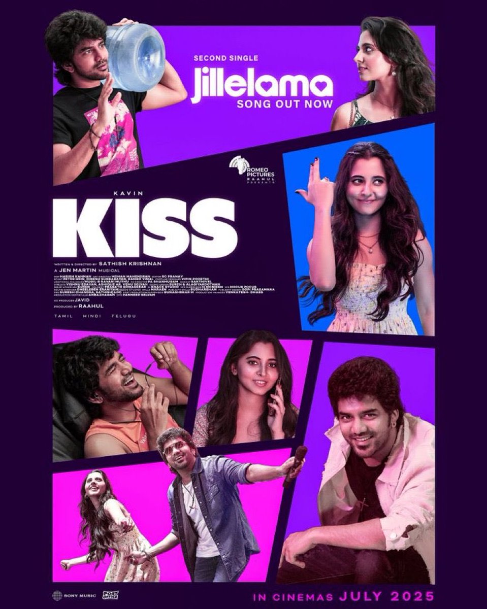 OnlyKollywood's tweet photo. Enjoy listening the vibing and peppy track #Jillelama from @Kavin_m_0431’s #Kiss at
🔗https://t.co/zm1n6YKe3c
#KissSecondSingle 💋 https://t.co/RRqIqpKpKx