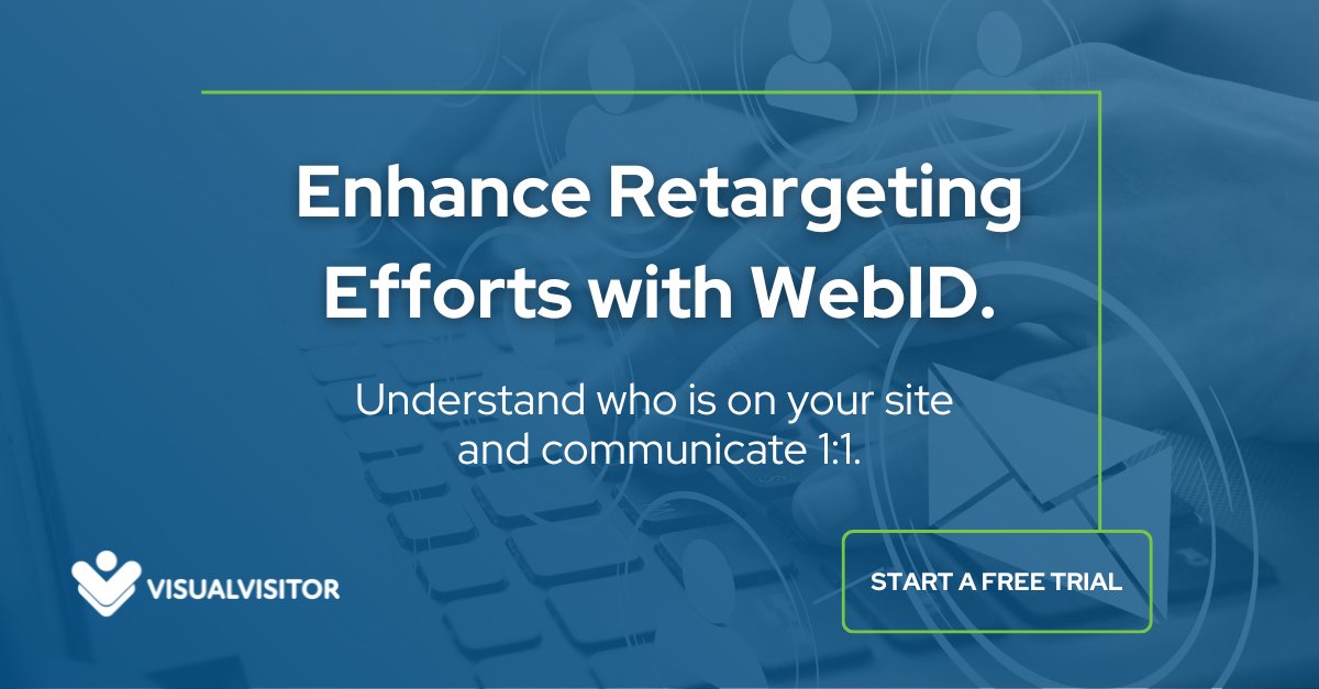 Visual_Visitor's tweet image. Supercharge your retargeting efforts with website visitor identification. Understand who is on your site, nurture those leads, and close more deals! Start your free trial today! zurl.co/oTKxJ 

#AIInsights #VisualVisitor #WebID #WebsiteIdentification