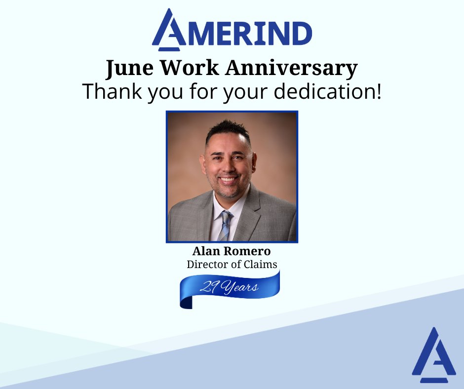 Congratulations, Alan Romero! You have reached another milestone in your AMERIND journey. We appreciate your commitment.