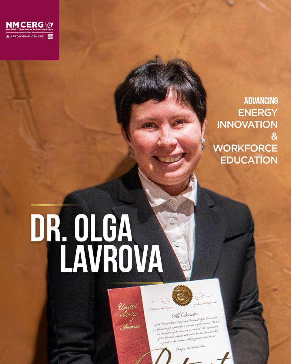 Through her collaboration with Arrowhead Center and NM CERG, NMSU professor Dr. Olga Lavrova continues to support groundbreaking research, strengthen workforce training, and drive innovation in energy systems that serve communities across the state and beyond.