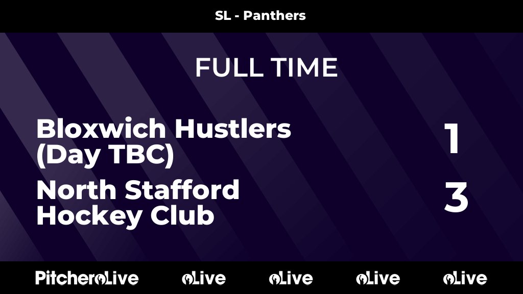 FULL TIME: Bloxwich Hustlers (Day TBC) 1 - 3 North Stafford Hockey Club
#BLONOR #Pitchero
northstaffordhc.co.uk/teams/270393/m…