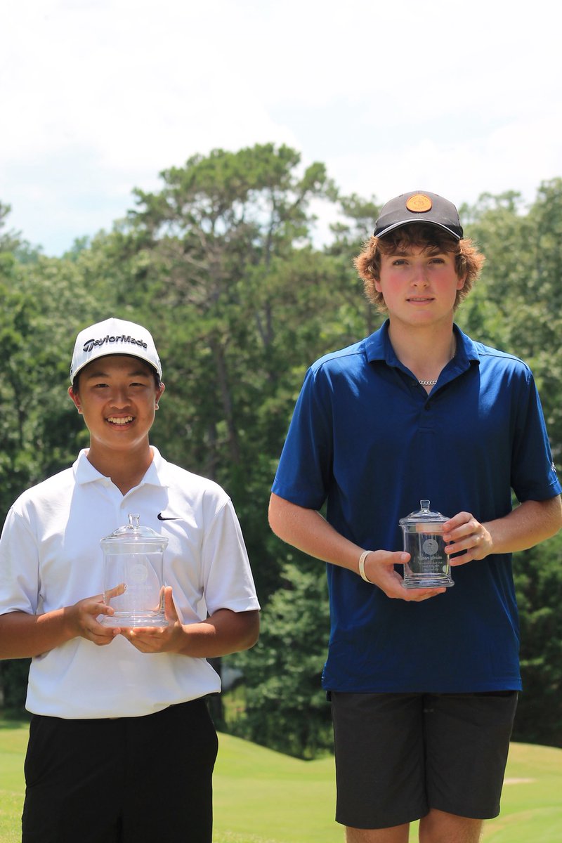 ChattanoogaGolf's tweet image. Our top medalist from the two day Sneds Tour Open held at Windstone Golf Club.
Girls 12-18
🏆Alli Troxell +10
🥈May May McGee +12
Boys 15-18
🏆 Isaac Koh -2
🥈Brycen Blake +1
Boys 14 & Under
🏆 Finlay Etheridge +16
🥈Fletcher Wakefield +45