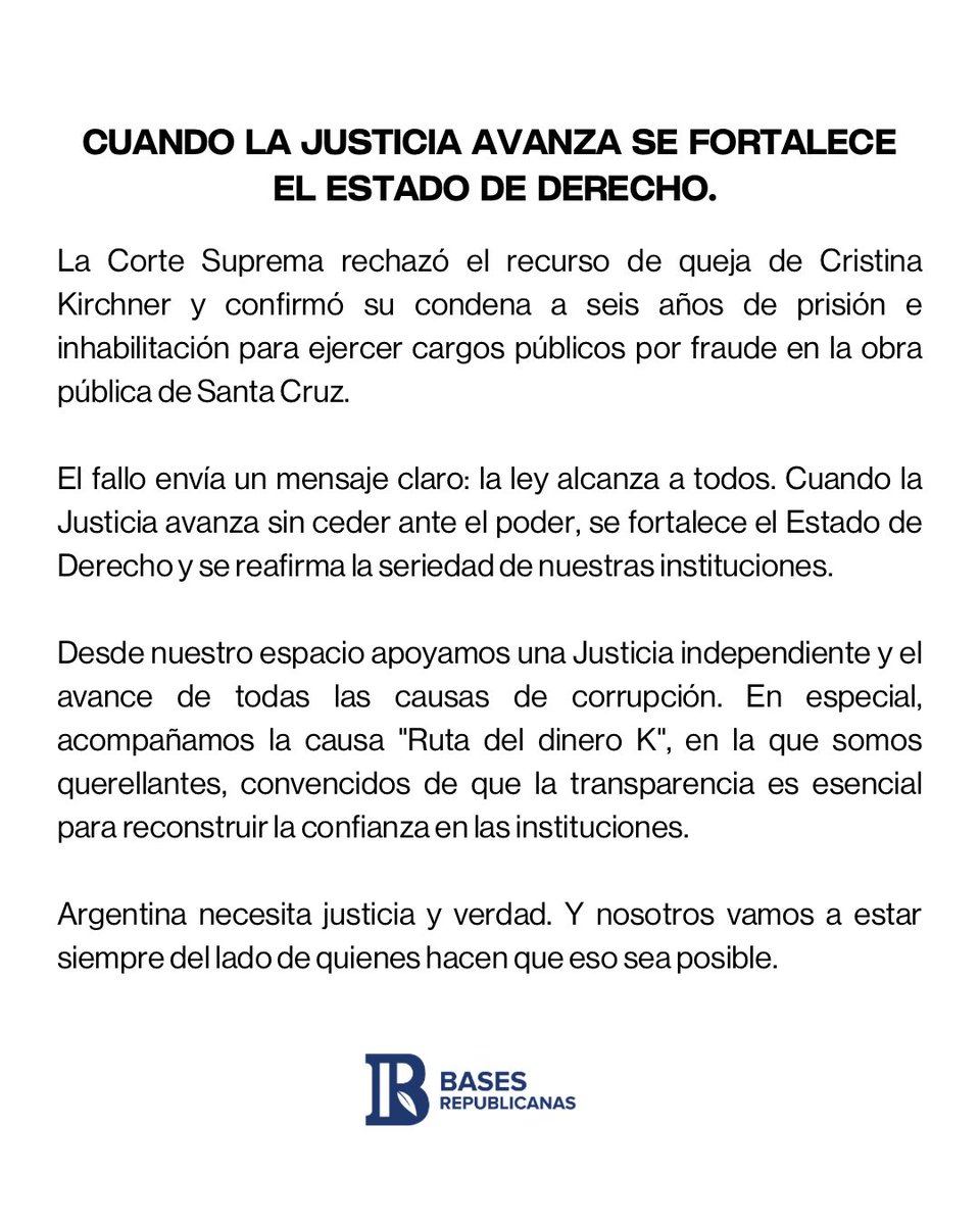 CUANDO LA JUSTICIA AVANZA SE FORTALECE EL ESTADO DE DERECHO.