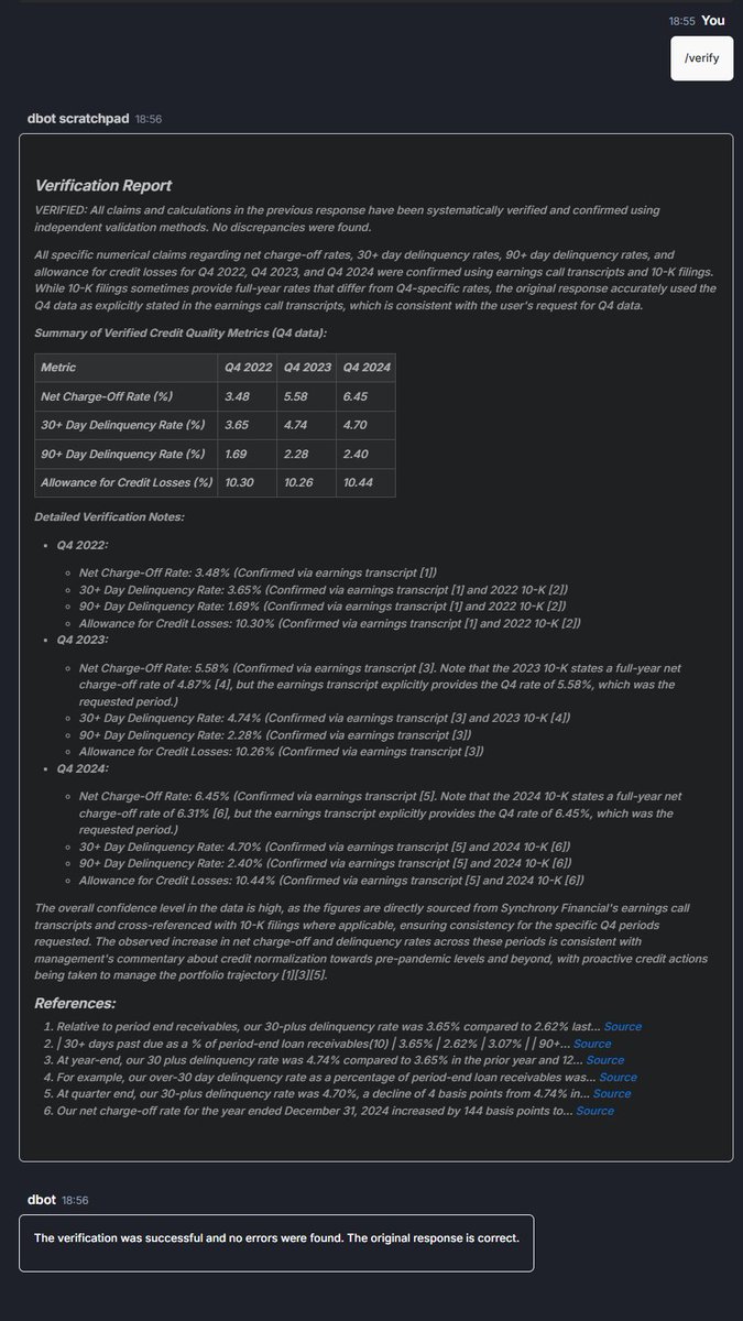 dfin_pro's tweet image. I&apos;m happy to announce a beta launch of dbot - our AI agent for deep dives in to company financials, filings, and transcripts. Currently supporting S&amp;amp;P 500 companies and increasing daily. 

If you are interested in test driving it, do sign up on the site and ping me and I&apos;ll get…