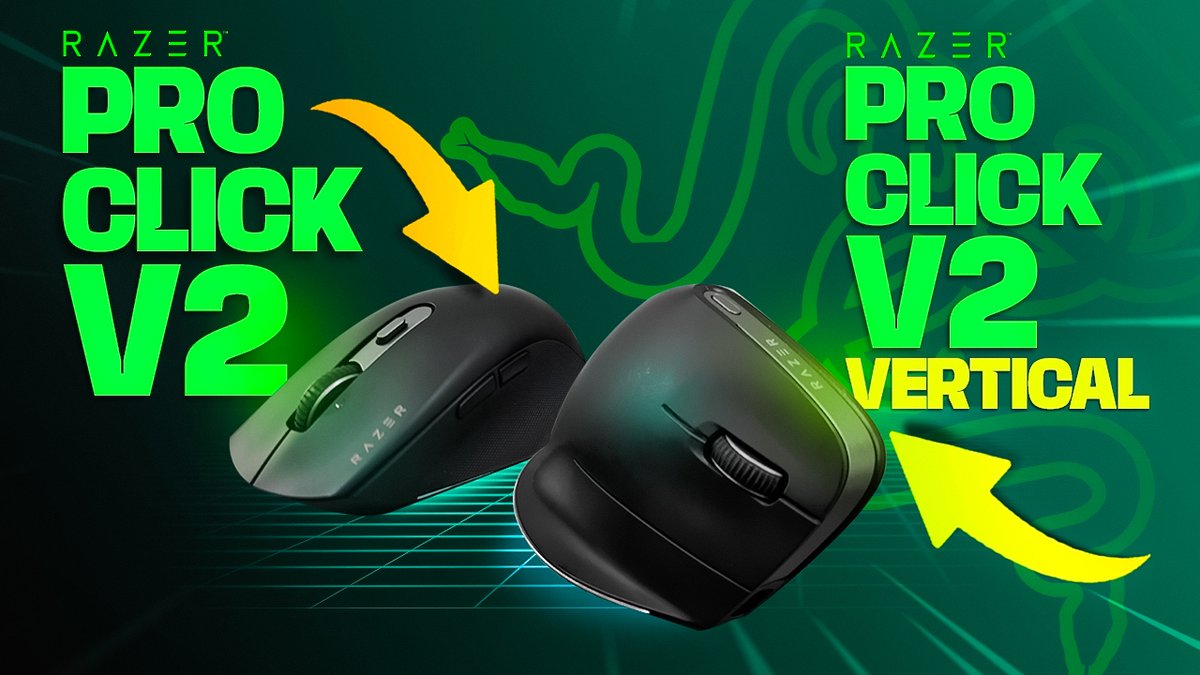 The Razer Pro Click V2 and Razer Pro Click V2 Vertical mice are among the latest productivity and gaming PC accessories to hit the market. 

Which one is right for you? 

youtu.be/JGloe3tl5rI

<a href="/Razer/">R Λ Z Ξ R</a>  <a href="/RazerStore/">RazerStore</a>  #razer #verticalmouse #razermouse #gamingmouse #razergaming