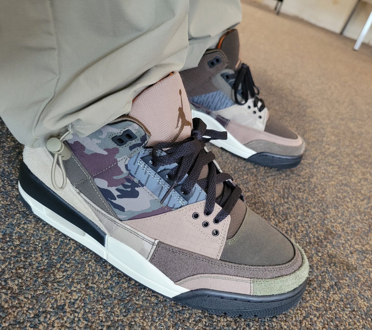 Chicka3000's tweet image. #KOTD #Jordan3 #Patchwork #camo @Jumpman23