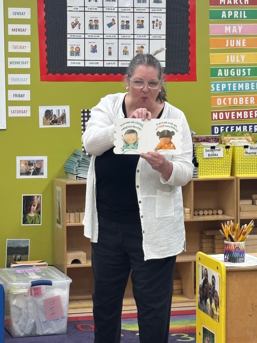 Thanks to Carol Black with @catchkidsinc for visiting childcare centers and providing a fun dental lesson! 🦷🪥