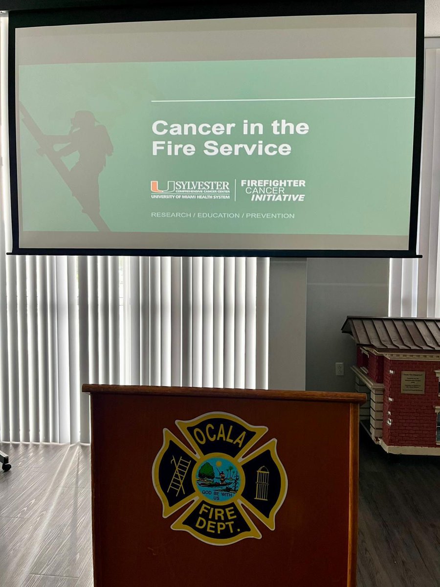 Our team recently visited Ocala Fire Rescue, where we presented our cancer prevention and educational curriculum to all 3 shifts. We want to thank all the firefighters for your attention. We hope you learned something new about your safety on the job!
