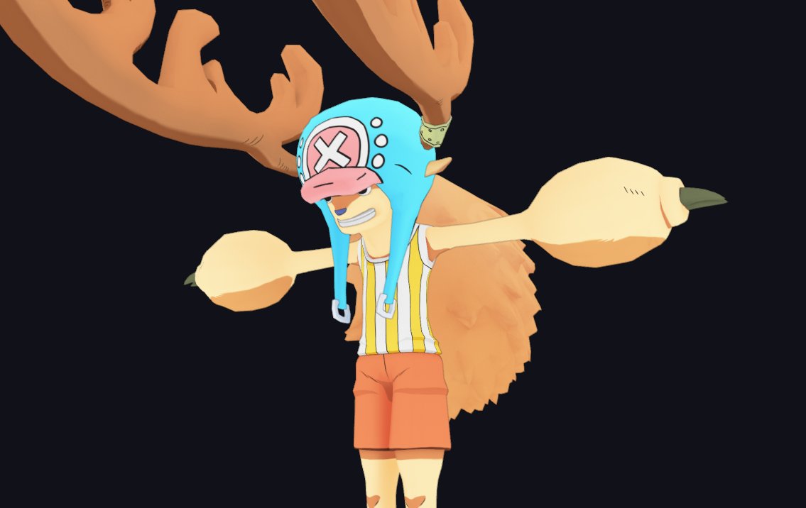 DevelopingClown's tweet image. Finished textures for chopper horn point #ONEPIECE #tonytonychopper #blender #substancepainter #roblox #robloxdev #developingclown