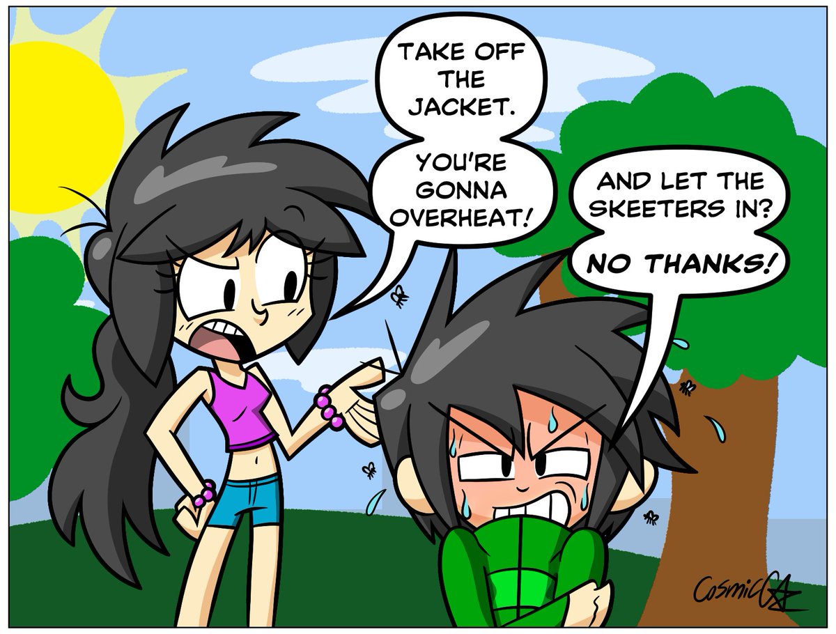 Ready for summer, and beware...🦟
#art #oc #comic