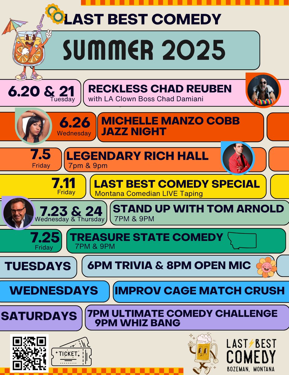 Keeping you laughing &amp; entertained all summer long!

TIX @ lastbestcomedy.com