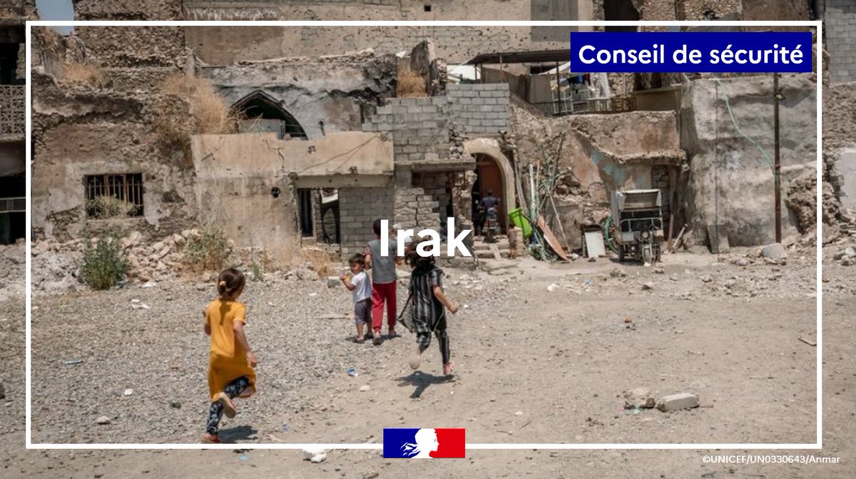 La France salue l'agenda de réformes et la perspective des élections de novembre 2025 en Irak. Elle salue le travail de la MANUI en soutien de l'Irak et du dialogue avec le Koweït.

Un Irak souverain et en paix est source de stabilité pour toute la région.