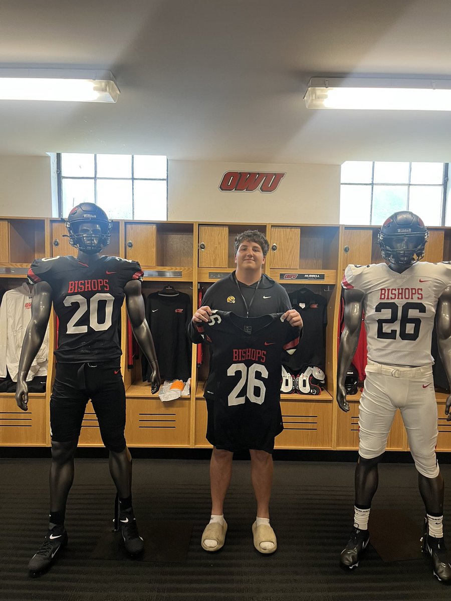 Jackson Taylor (@jackson53419031) on Twitter photo After a great camp and great junior day I am very happy to announce my first offer to play football at the next level with <a href="/OWUBishopFB/">Ohio Wesleyan Football</a> thank you <a href="/Coach_Sheirer/">Ethan Sheirer</a>
<a href="/OWUBishopFB/">Ohio Wesleyan Football</a>
<a href="/chselksfootball/">Centerville Football</a> After a great camp and great junior day I am very happy to announce my first offer to play football at the next level with <a href="/OWUBishopFB/">Ohio Wesleyan Football</a> thank you <a href="/Coach_Sheirer/">Ethan Sheirer</a>
<a href="/OWUBishopFB/">Ohio Wesleyan Football</a>
<a href="/chselksfootball/">Centerville Football</a>