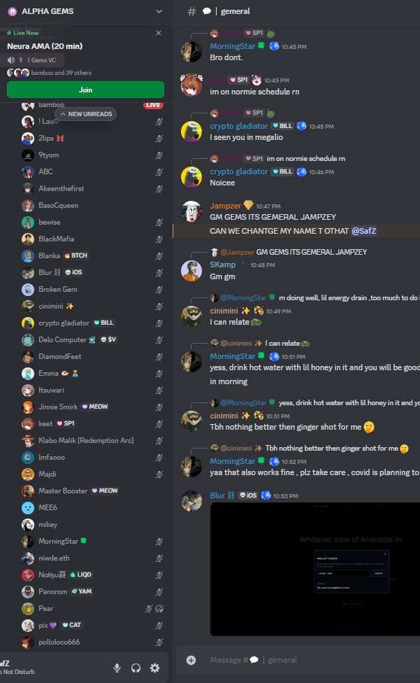 A solid and quick AMA with @NeuraAndroids 🔥

Mint goes live tomorrow, and we’re locked in.

5K total, 0.069 ETH, on <a href="/AbstractChain/">Abstract</a>.

No public mint. GTD first, then FCFS.

GEMS are ready, let’s cook 💎✊