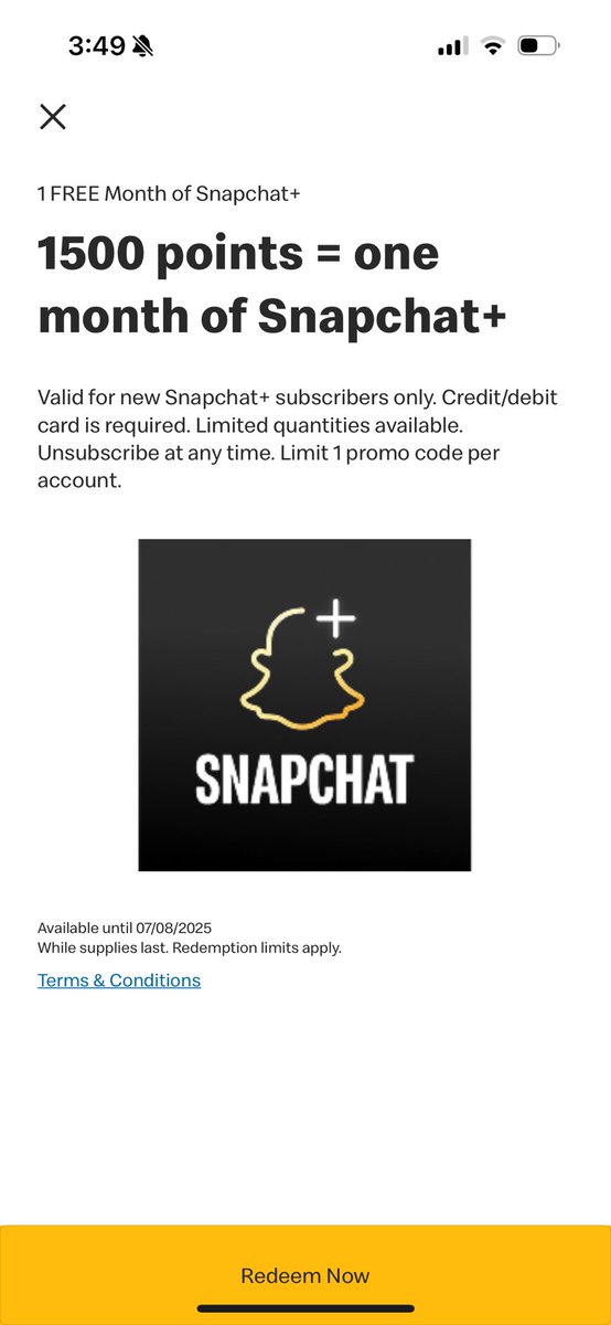 cadeottonburner's tweet image. This might be the wildest crossover I’ve ever seen. Snap+ for the same amount of points as a McChicken is something I never thought I’d see in my lifetime. #baffled