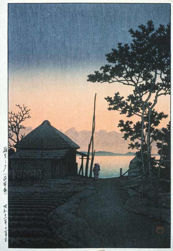 Dusk at Asō, by Kawase Hasui, 1931