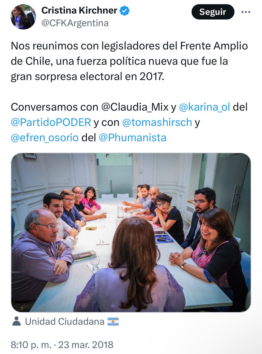 Como olvidar cuando la ladrona y mafiosa de Cristina Kirchner se juntó con nuestros ladrones locales