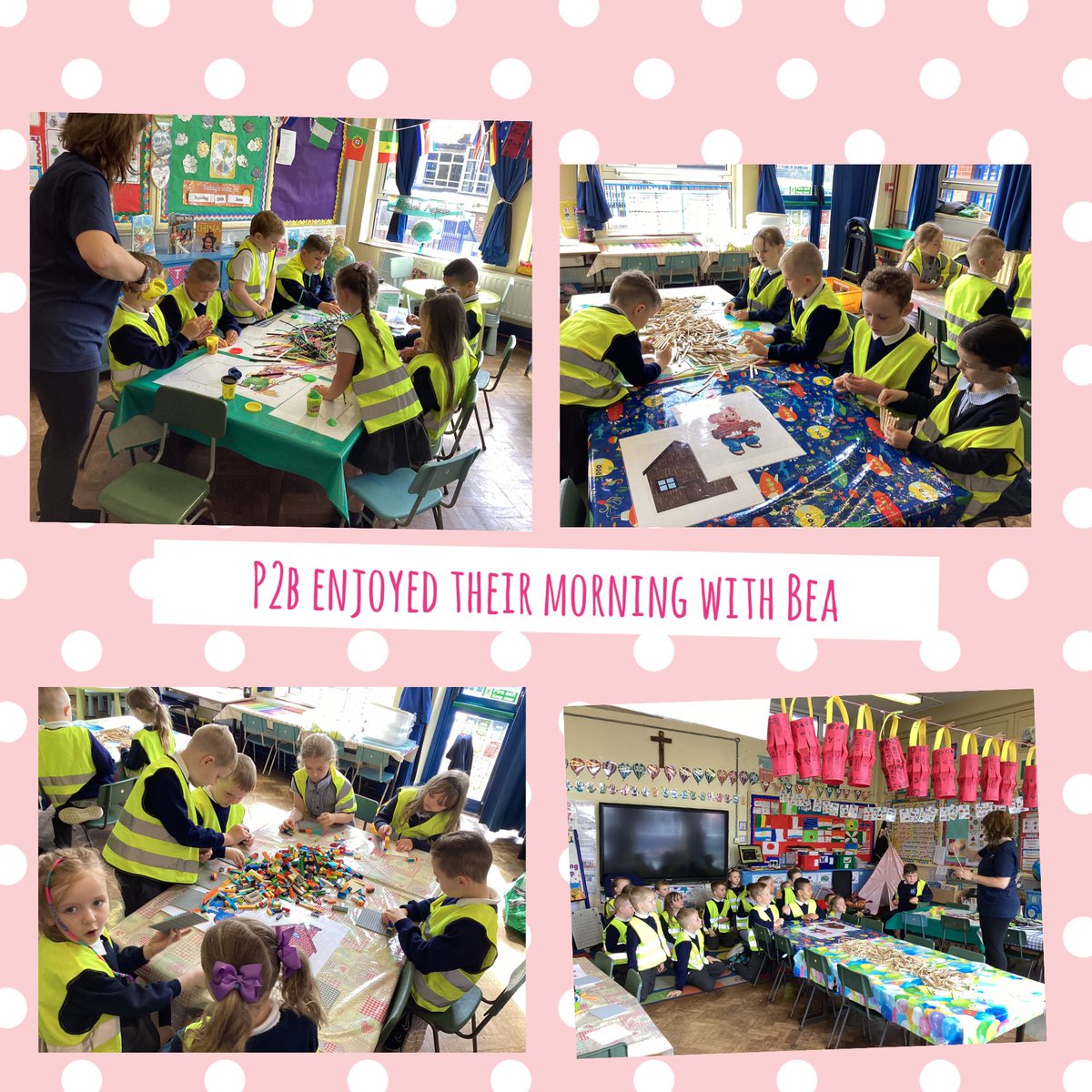 P2 enjoyed working with Bea from Sentinus. Their STEM challenge was to build houses for the 3 Little Pigs that the wolf couldn’t blow down.

#SharingCaringLearning #STEAM #STEM <a href="/SentinusNI/">Sentinus</a>