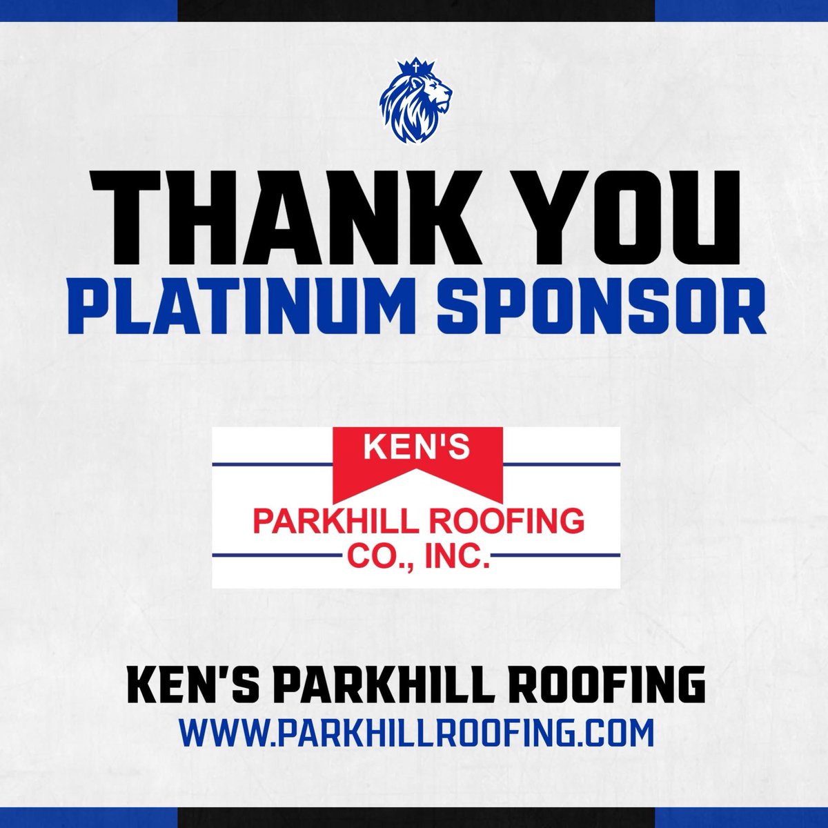 CVCA Athletics would like to thank platinum sponsor Ken's Parkhill Roofing for their support this year. Learn more about KPR at parkhillroofing.com #CVCA #MightyRoyals