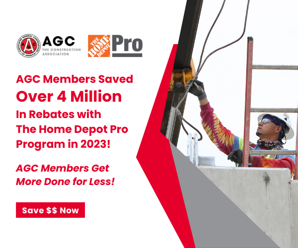 Ready to get the jump on your summer home improvement projects? Stocking up on jobsite materials? If you're an AGC member company - you can get it done for less! 

agc.org/Discounts