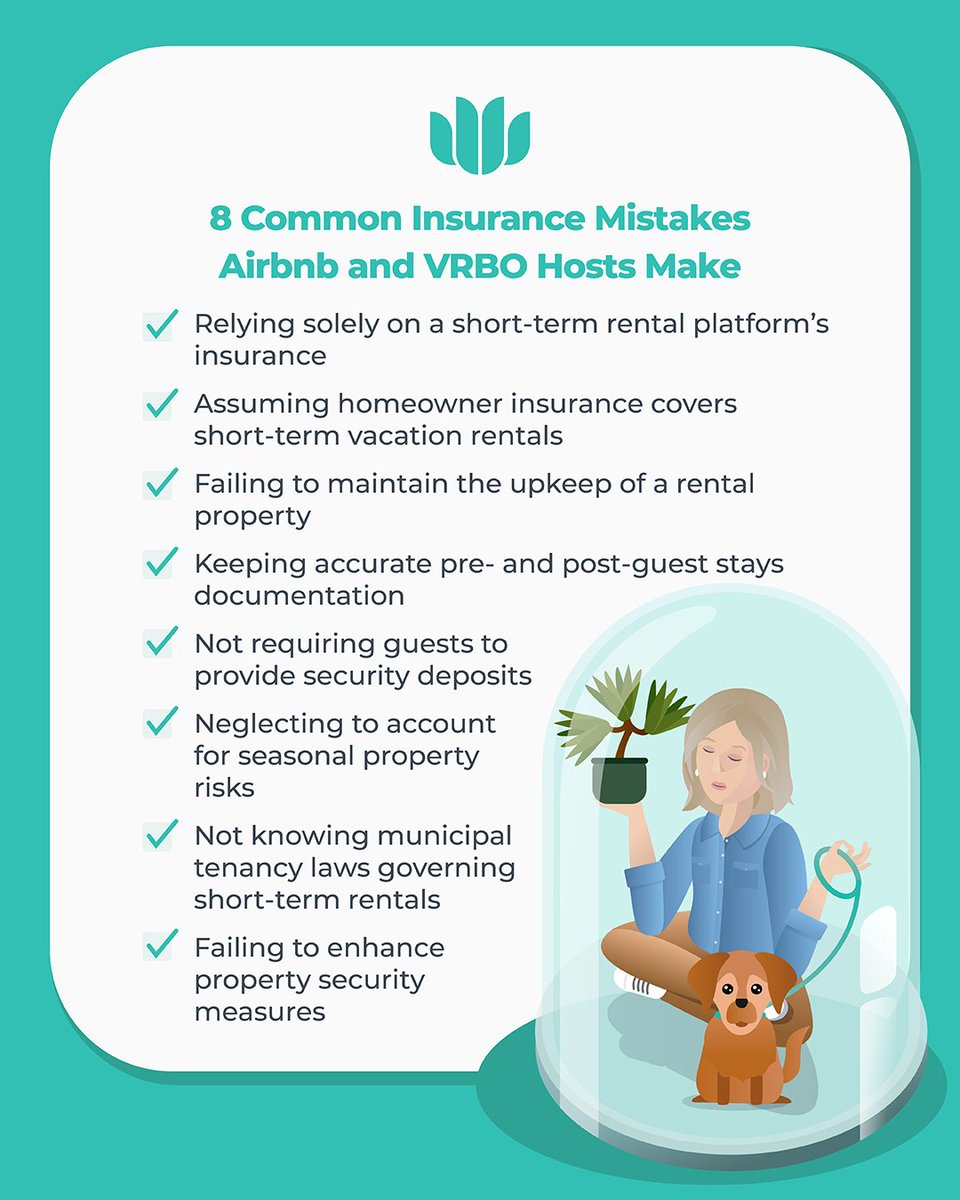 zensurance's tweet image. Using #shorttermrental platforms like #Airbnb &amp;amp; #VRBO make attracting vacationers easy, but financial security should come first.

Here are 8 #BusinessInsurance mistakes many #AirbnbHosts &amp;amp; #VRBOhosts make.

 👉 ow.ly/KZem50W6ex0 🏠

#AirbnbHost #VRBOhost #smallbiz #Canada