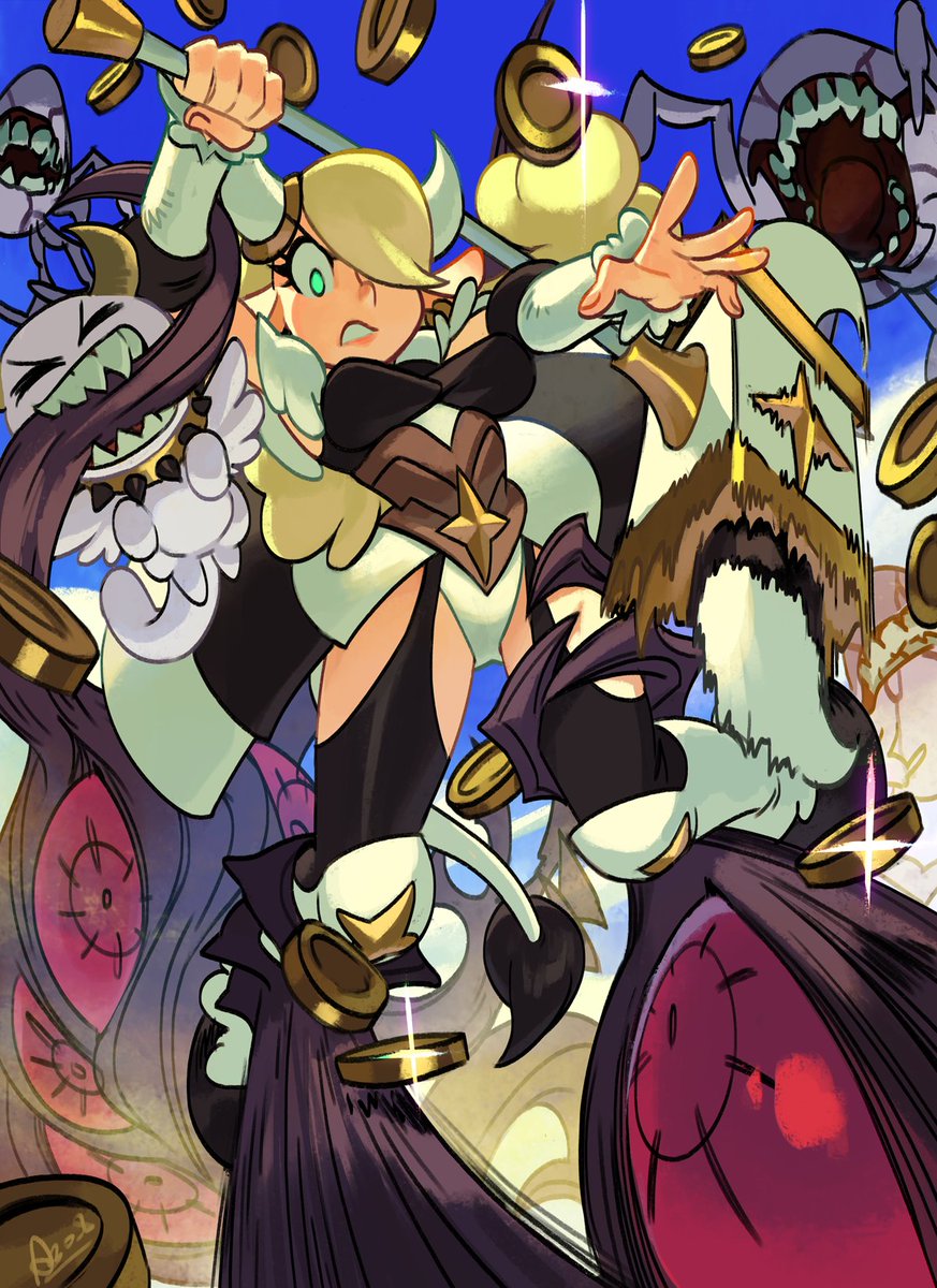 Here's an illustration I did of Mooladin for Gold Gold Adventure Gold, a god-sim / city builder RPG in a fantasy setting with fun and exciting characters and style. The demo is out now on Steam Next Fest. Check it out~