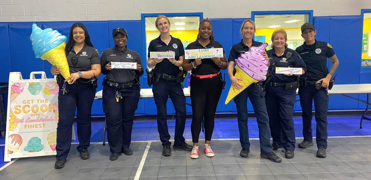 FtLFOP's tweet image. 🍦Get the ⓈⒸⓄⓄⓅ with Fort Lauderdale’s FINEST! 

The FLPD Community Support Unit served smiles and sprinkles yesterday at the Boys &amp;amp; Girls Club!

From scooping ice cream to spreading joy, connecting with the kids in our community is the 🍒cherry on top!