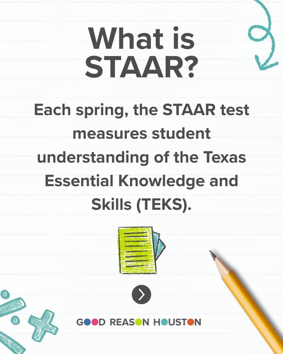 GoodReasonHou's tweet image. What is STAAR? 🧐 Learn what &quot;approaches grade level&quot; really means and how it compares to other assessments. Essential info for parents: goodreasonhouston.org/the-staar-test…. #STAARTest #PublicEd #houston #parents