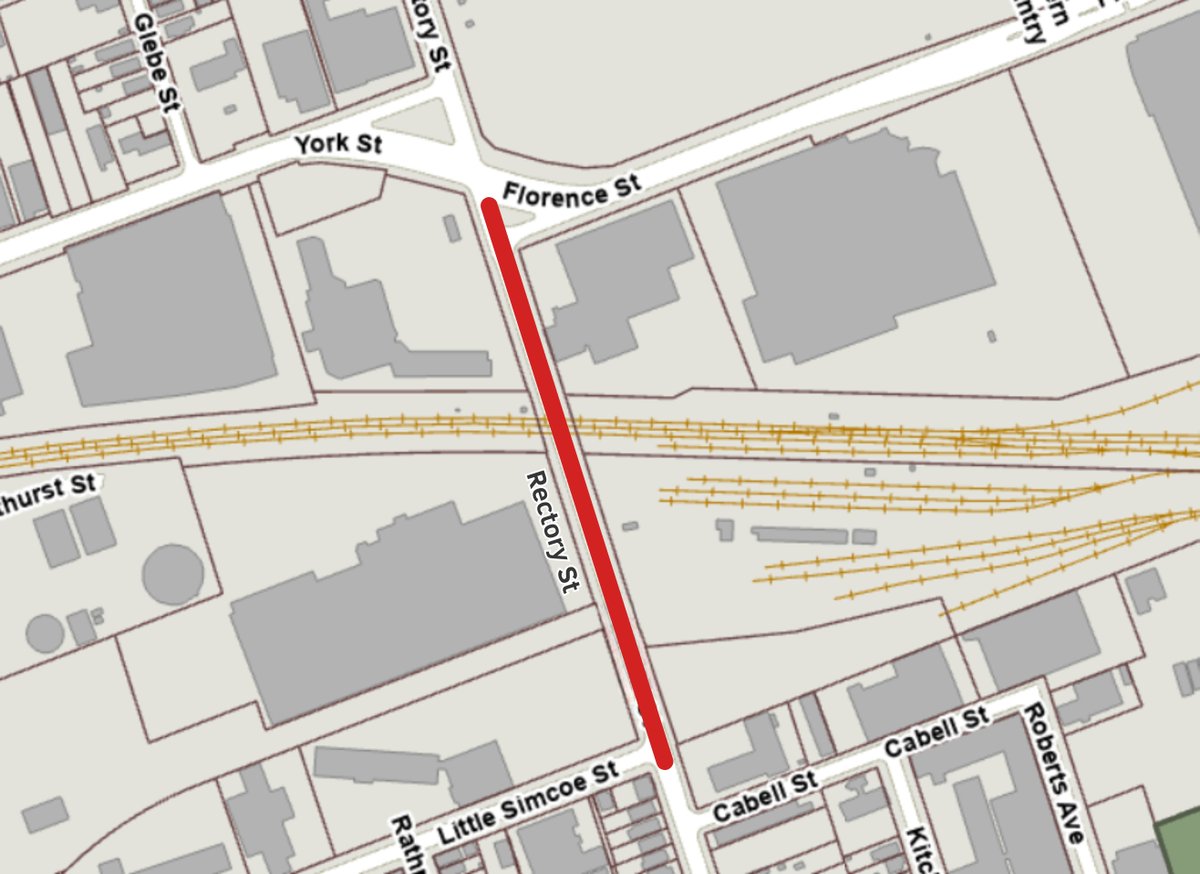 Starting Wednesday, June 11 (weather permitting), Rectory Street will be closed between Florence Street and Little Simcoe Street for underground infrastructure upgrades. The closure is expected to last until Fall 2025.

For more information, visit: bit.ly/4e0pjNd