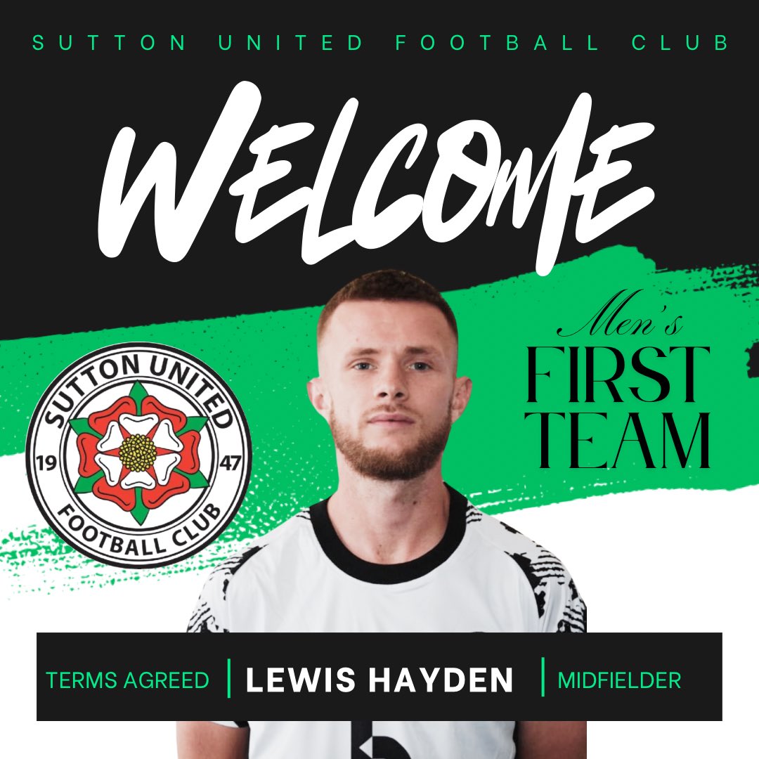 🚨 NEW SIGNING ANNOUNCEMENT 🚨
Welcome, Lewis Hayden! 💚⚽️

We’re thrilled to confirm our first new addition for the 2025/26 season — Lewis Hayden has officially committed to SUFC! <a href="/MidlandLeague/">Capelli Sport Midland Football League</a>