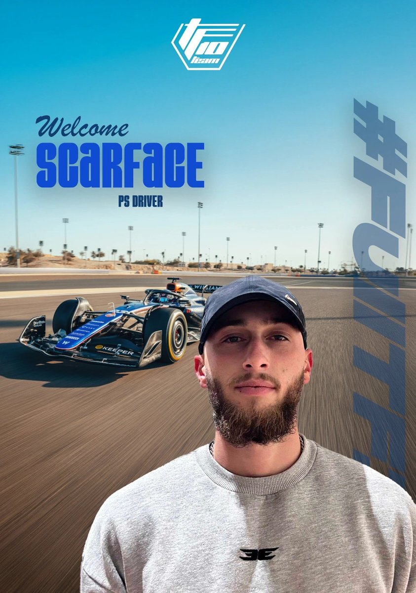 Team TF10 Esports (@teamtf10) on Twitter photo SIGNING | <a href="/Scarface_F1/">AMR AlPacino</a>
We are happy to introduce Scarface to our console roster!
Showing a great pace on the past, being part of teams like SHZ, we are excited to see what he can do with us!
Welcome Scarface! 💙
#FullTF10 SIGNING | <a href="/Scarface_F1/">AMR AlPacino</a>
We are happy to introduce Scarface to our console roster!
Showing a great pace on the past, being part of teams like SHZ, we are excited to see what he can do with us!
Welcome Scarface! 💙
#FullTF10
