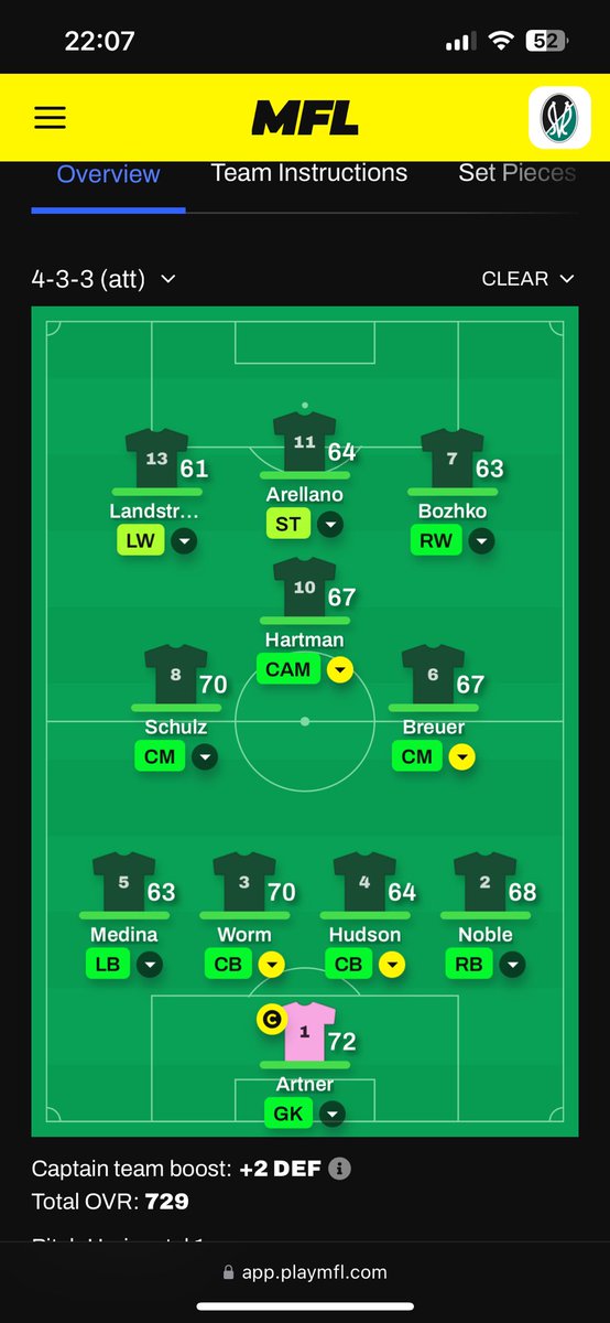 Already so hyped for the new season start tomorrow in <a href="/playMFL/">MFL</a> 🫡

With my Bronze Team i am aiming for top 5 in the league.

My Spark Team should easily get promotion this season with the team that i build.

#mfl #footballmanager