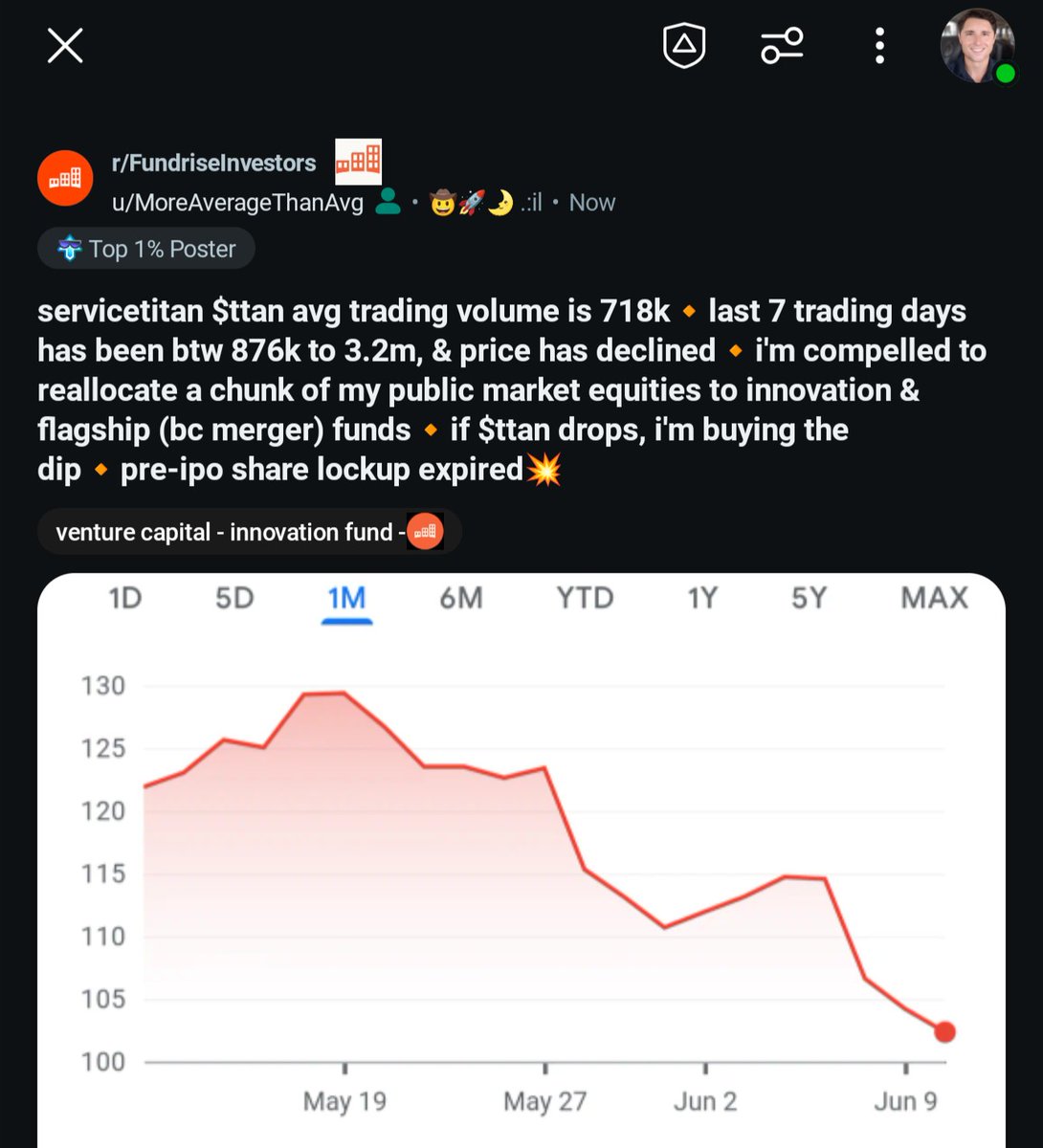 fundrisefan's tweet image. 🔸@ServiceTitan #servicetitan @fundrise #fundrise
🔸fundrise.com/venture