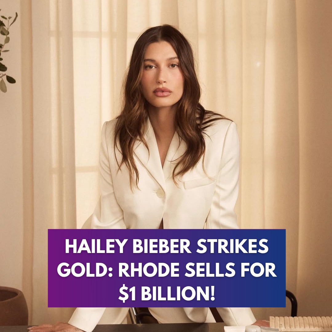 Hailey Bieber just sold Rhode for $1 BILLION 💰
e.l.f. Beauty snatched it up — 3 years after launch. Billionaire status: unlocked. 💅🔥