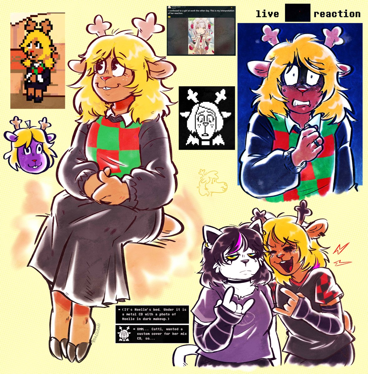 mackokade's tweet image. #deltarune #deltarunespoilers #deltarunechapter4 #noelleholiday