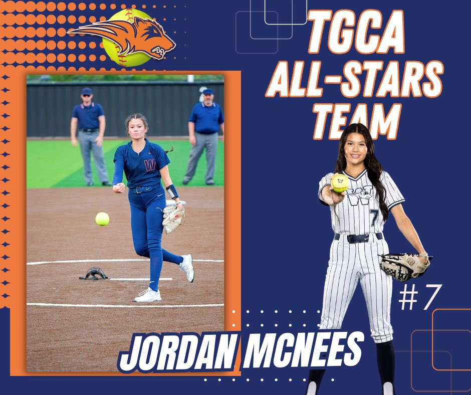 BIG congrats to Jordan McNees for being selected to play on the TGCA All-Stars team! 🔥💙🧡