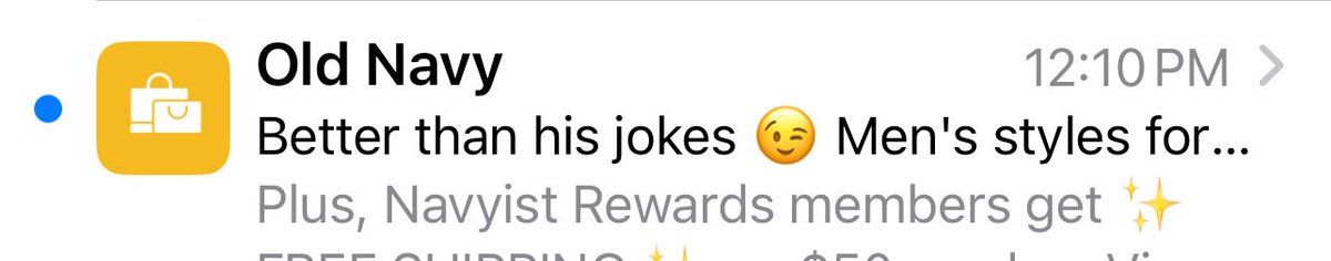 Damn, shots fired Old Navy. Tell me how you really feel…